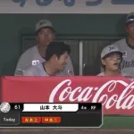 ロッテ山本大斗(23) 打率.216 10本 23打点 OPS.668