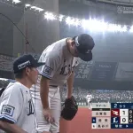 西武・渡邉勇太朗、緊急降板　冷却ミスト稼働初日にアクシデント