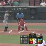 【広島対阪神13回戦】阪神、初回1アウト二三塁から佐藤輝明の2点タイムリーで先制！！！！！！！！！！！！