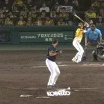 【阪神対ヤクルト12回戦】阪神、８回裏２アウト一塁から小幡のタイムリーツーベースでリードを２点に広げる！！！！！！！！！！！！！