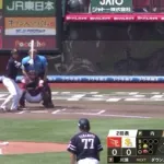川瀬晃のタイムリーで35イニングぶりの得点！！