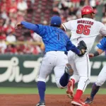 カープ13度目の完封負けで泥沼7連敗。16試合連続3得点以下の屈辱。奨成＆二俣好守！床田8回1失点の熱投も桑原の一発に泣く【広島0-1DeNA/試合結果】