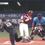 楽天・辰巳、逆転満塁ホームラン