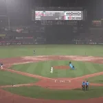 【広島対DeNA14回戦】広島対DeNA戦、この時間から雨で三度目の中断