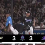 安田同点タイムリーきたぁぁぁぁ！ロッテ試合を振り出しに戻す！！