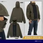 【画像】『機動戦士ガンダム』ザクⅡなりきりフードパーカー発売決定！これで君もザクだ！
