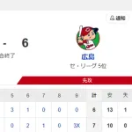 【試合結果】ヤクルト7-6広島　赤羽のサヨナラ逆転3ランで4連勝！
