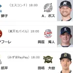7/26(土)予告先発 有原航平×田嶋大樹　また嶺井に期待がかかる