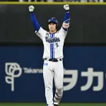 松尾汐恩(De) .242 3本 12打点 OPS.652