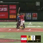 【ソフトバンク対オリックス13回戦】ソフトバンク・佐藤直樹、オリックス・田嶋から第３号ソロホームラン！１点差に詰め寄る！！！！！！！！！！！