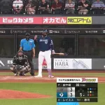 レイエス、大量のロジンをつける田中晴也に怒りの表情　過去に新庄監督も指摘