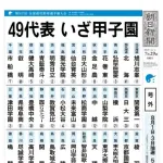 夏の甲子園出場校、出揃う