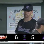 7月31日　ロッテ５－６楽天　ソトの適時打など5点差を追いつくも最終回勝ち越しを許し惜敗…カード3タテを喫する