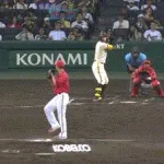 【阪神対広島18回戦】阪神、初回2アウト三塁から佐藤輝明のタイムリーツーベースで1点を返す！！！！！！！！！