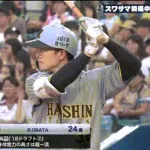 【ヤクルト対阪神15回戦】阪神・小幡、ヤクルト・吉村から第4号先制ソロホームラン!!!!!!!!!!!!!!!!!