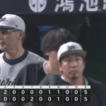8月2日　西武５－５ロッテ　9回土壇場に安田の一打で追いつき延長戦へ、その後両軍ピンチを凌ぎ引き分け
