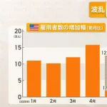アメリカの雇用、関税発動でむしろ減った模様