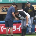 ヤクルト青柳に阪神の選手が90度のお辞儀で挨拶