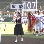 広陵高校の行進、なぜか元気がない……