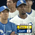 中日、3連敗で5位転落　柳力投も逆転負け