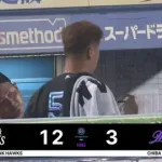 8月6日 ロッテ3-12ソフトバンク 先発石川柊が5回8失点と大炎上…山口・山本に一発が飛び出すも及ばず大敗