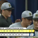 【中日対阪神14回戦】阪神が3-2で中日との延長戦を制す!今季最多貯金24!マジックは一つ減り32!延長10回に大山悠輔が押し出し死球!中日は3連敗で5位転落
