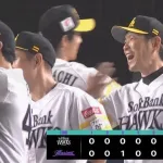 【ロッテ対ソフトバンク18回戦】ソフトバンクが逆転勝ちで首位堅守！2位日本ハムと1差 60勝到達で貯金今季最多24 井上同点打 佐藤直V打 松本晴5回1失点5勝目