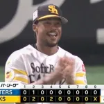 【ソフトバンク対日本ハム17回戦】ソフトバンク、首位攻防戦を制して2位日本ハムと今季最大2ゲーム差!有原航平が7回1失点で自身初の3年連続2桁勝利!