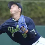 ヤクルト・青柳晃洋、2回を投げて被安打3与四死球4で終わる