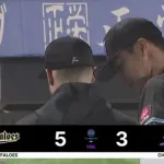 8月11日　ロッテ３－５オリックス　9回土壇場に小川の一打で追いつき延長突入も被弾で勝ち越し許し4連敗…