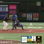 【ソフトバンク対日本ハム19回戦】ソフトバンク、３回裏２アウト二塁から近藤健介のタイムリーツーベースで同点に追いつく！！！！！！！！！！！！