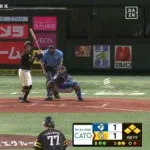 【ソフトバンク対日本ハム19回戦】ソフトバンク、４回裏１アウト満塁から牧原大成のタイムリーで勝ち越し！！！！！！！！！！