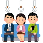 バスの中でエロ画像見るやつwww
