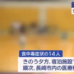 【長崎】バレーボールの全国大会に出場の県外中学生14人が宿泊先で集団食中毒