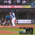 【日本ハム対ソフトバンク21回戦】日本ハム・レイエス、ソフトバンク・有原から第２６号先制ソロホームラン！！！！！！！！！！！！！！！！