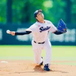 【悲報】ヤクルト青柳晃洋（31）、藤浪よりノーコンになってアメリカから帰国