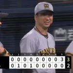 阪神大逆転勝ち！両リーグ最速70勝でM14！石井が9回1死満塁を凌ぎ43試合連続無失点