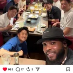 【画像】藤浪晋太郎、阪神のメンツと食事へ行く