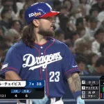 チェイビス(30) .171 4本 6打点 OPS.600 失策5