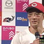 中村奨成.280(236-66)6本22打点出塁率.315 OPS.755