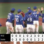 DeNA対中日、面白いwwwwwwwwww