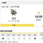 【虎実況】[8月29日] 阪神 vs 巨人（甲子園）22回戦　18:00～