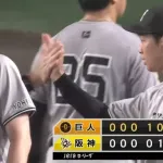 【阪神対巨人22回戦】巨人が４－３で阪神に勝利し連敗４でストップ！山﨑３年連続の１０勝目！キャベッジ走者一掃V打！阪神は今月２度目の連敗