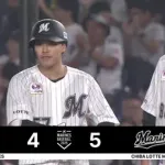藤岡・寺地・小川タイムリー！ロッテ、この回一挙4点で逆転きたぁぁぁぁ！！