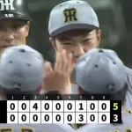 阪神3連勝！今季最多貯金30でM6！佐藤輝がキング独走35号2ラン＆熊谷がプロ初弾2ラン 石井46試合連続無失点