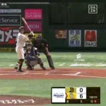 【ソフトバンク対オリックス17回戦】ソフトバンク・牧原大成、オリックス・片山から第４号ソロホームラン！リードを７点に広げる！！！！！！！！！！！！