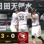 牧原大成が今日も一発で決める！！第5号3ランホームラン！！