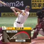 弾丸ライナー！！笹川吉康が第1号2ランホームラン！！ついに11得点目ｗｗｗｗｗ