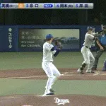 【中日対巨人21回戦】巨人・泉口、４回表２アウト二塁から１７試合連続安打となるタイムリーツーベース！１点差に詰め寄る！！！！！！！！！！！