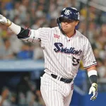 村上 35試合でホームラン18本シーズン72本ペース